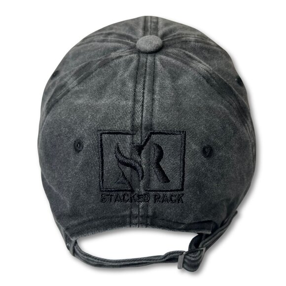 Acid-Wash Baseball Hat (BLACK) - Picture 4 of 4